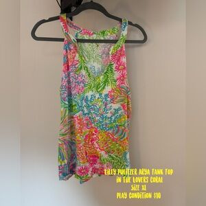 Lilly Pulitzer Arya Tank Top - Pink, Blue, Green